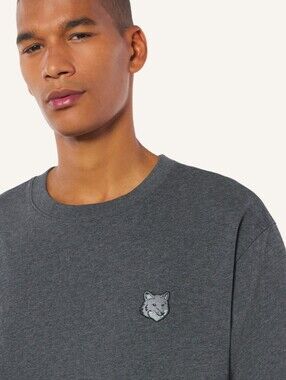 MAISON KITSUNE Fox Head Oversized Crewneck Tee Medium